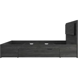 Home Affaire Bett PRESSAC 166,6 x 204,4 cm Eiche grau