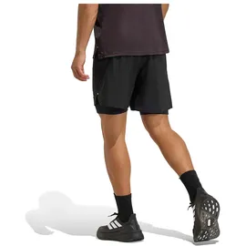 adidas Adi365 Running Essentials 2in1 Shorts, Black, XL