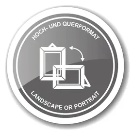 Edzard Fotorahmen Riga (13x18 cm), edel versilbert, anlaufgeschützt, 2 Aufhänger