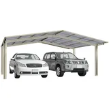 ETS Dienstleistungs und Handels GmbH alt/neu 88424 EB Ximax Carport Linea Typ 80 M-Ausführung Edelstahl-Look