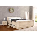 Priess »Husum Schlafzimmer Jugendzimmer Rahmenbett«, mit Komforthöhe verschiedene Ausführungen hochwertige Premium Qualität braun