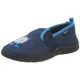 Playshoes Monster Niedrige Hausschuhe, Blau 24/25