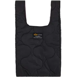 Tragetasche ALPHA INDUSTRIES "Alpha Industries Accessoires - Bags Shopper Reversible Bag", Gr. onesize, schwarz, Obermaterial: 100% Polyester, Futter: 100% Polyester, Füllung: 100% Polyester, Taschen