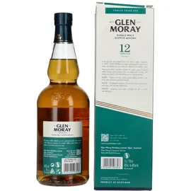 Glen Moray 12 Years Old Spreyside Single Malt Scotch 40% vol 0,7 l Geschenkbox