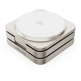 CubeNest Qi2 SQ312 Pro Titanium 3in1 mit MagSafe Halterung