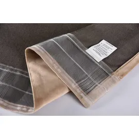 Gardinenbox Vorhang »Milano« Samt Blickdicht Schlaufenband Tunneldurchzug Blackout Bügelband kürzbar Sand 2 Stück HxB 235x135 cm, 20357