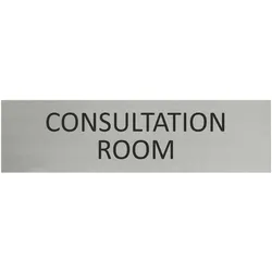 CombiCraft Aluminium Türschild Consultation Room 165x45mm mit 3M-Tape