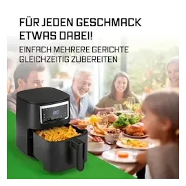 GOURMETmaxx Heißluftfritteuse 4 L schwarz