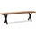 KADIMA DESIGN Sitzbank Akazie Beige 160 x 40 x 45,5 cm