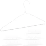 Relaxdays 200 x Drahtbügel, weiß