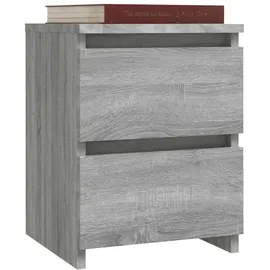vidaXL Nachtschrank 2 Stk. 30 x 30 x 40 cm Grau Sonoma