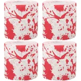 Beavorty 4 Rollen Halloween-Toilettenpapier halloween toilettenpapier dekoration toulettpapier blutige Requisiten Gruseliges - -Partyzubehör rot
