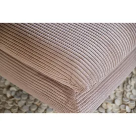 KAWOLA Longseat CHARME Cord 130 x 95 x 160 cm grau gepolstert