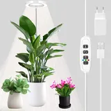 zociko Pflanzenlampe LED, Pflanzenlicht, 72 LEDs Pflanzenleuchte Wachsen licht Vollspektrum für Zimmerpflanzen, Grow Lampe mit Zeitschaltuhr, 3 Modi, Höhenverstellbares Pflanzenlampe 40cm-152cm