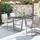 Niehoff Noah Gartentisch 160 x 95 x 76 cm HPL Beton-Design/Weiß