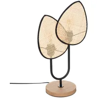 Atmosphera Créateur d'intérieur Dekorative Lampe OLME, geflochtenes Rattan, H.