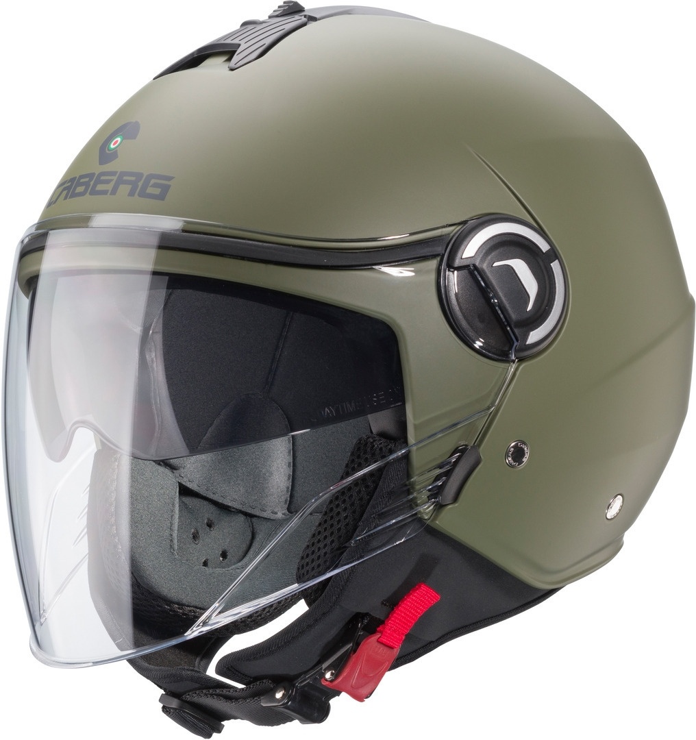 Caberg Riviera V4 X Jet Helm, groen, L Voorman