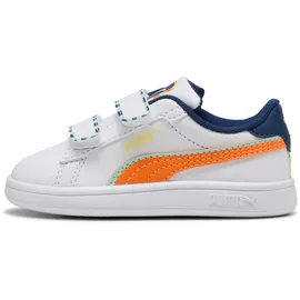Puma Smash 3.0 Playdate V INF Sneaker Orange/Weiß 21