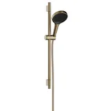 Hansgrohe Rainfinity Brauseset 130 3jet EcoSmart mit Brausestange S Puro 65 cm, 28746, Farbe: Brushed Bronze