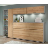 Single Wohnen mit Loop Schrankklappbett quer 90x200 cm