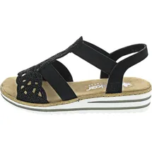 Rieker Keilsandalette Damen Schwarz 37