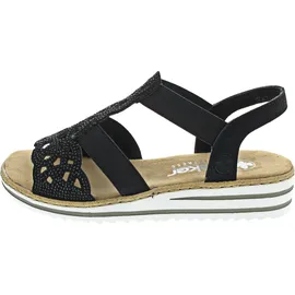 Rieker Keilsandalette Damen Schwarz 37