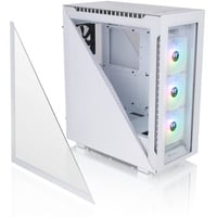 Thermaltake Divider 500 TG Snow ARGB White Midi-Tower PC-Gehäuse Weiß 3 Vorinstallierte LED Lüfte