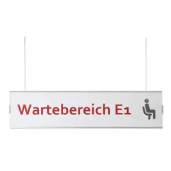 FRANKFURT Deckenhänger Fluchtweg, 15,5 x 29,7 cm