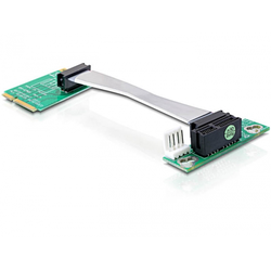 Delock Mini PCI Express/PCI Express - PCIe - Schwarz - Grün - 0,09 m - Verkabelt - Mini PCI Express