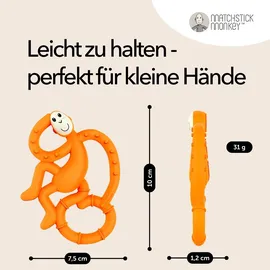 MATCHSTICK MONKEY Beißring Affe mini orange