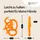 MATCHSTICK MONKEY Beißring Affe mini orange