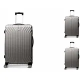Hoffmanns vertical line Koffer-Set 3-tlg. grau/abs