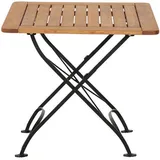 Siena Garden Gartenklapptisch 80 x 80 x 78 cm Schwarz