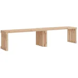 vidaXL Gartenbank Ausziehbar 212,5x40,5x45 cm Massivholz Kiefer