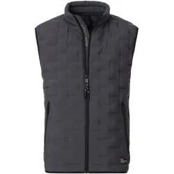 Kurzweste CASAMODA "CASAMODA Weste uni", Herren, Gr. 6XL, grau, 100% Polyester, Westen