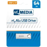 MyMedia MyAlu USB 2.0 Stick 64GB, My Alu, Silber