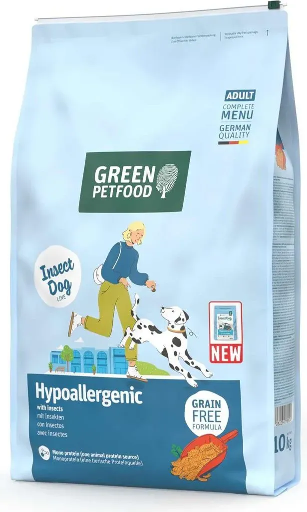 green petfood insectdog hypoallergen 10kg