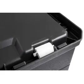 Kreher Kissenbox 340 Liter Holz Optik Anthrazit