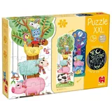 JUMBO Spiele Jumbo GOULA XXL Puzzle Tag & Nacht