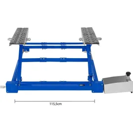 MSW Hebebühne Gummi, Stahl 1.500 kg blau