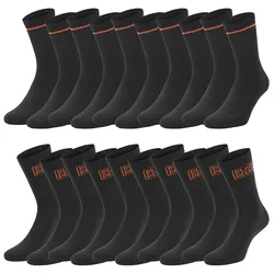 Black+Decker Crew Work Socks Unisex Herren Damen Arbeitssocken 10er Pack in 39-42 Blau 9