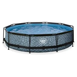 EXIT TOYS Stone Pool 360 x 76 cm inkl. Filterpumpe
