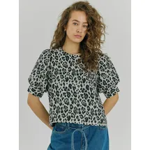 Norr Top Lelo grau/schwarz S