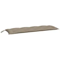 VidaXL Gartenbank-Auflage Taupe 150x50x7 cm Oxford-Gewebe