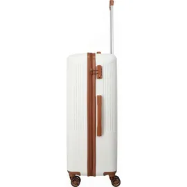 Travelite Bali 4-Rollen L 77 cm / 96 l weiß/cognac