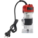 Holzfräse - Elektrische Oberfräse - 800 W - 30.000 U/min - 6,35 mm Spannzange - Kupferdrahtmotor - Kompakt 12×11×23 cm - Kratzfest, rutschfest ...