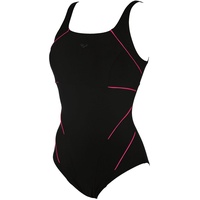 Arena Damen Badeanzug Jewel One Piece, Black-Rose Violet, DE 46