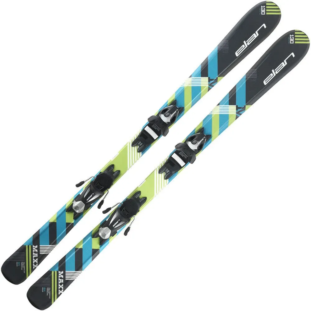 Elan Maxx QS Kinderski Junior Carving Ski Alpin Skiset Wintersport 18/19 100 schwarz