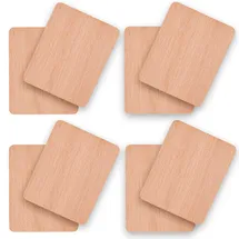Syntrox Universal Untersetzer 8 Stück Holz Braun