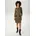 Schlangen-Muster Beige/Schwarz 36